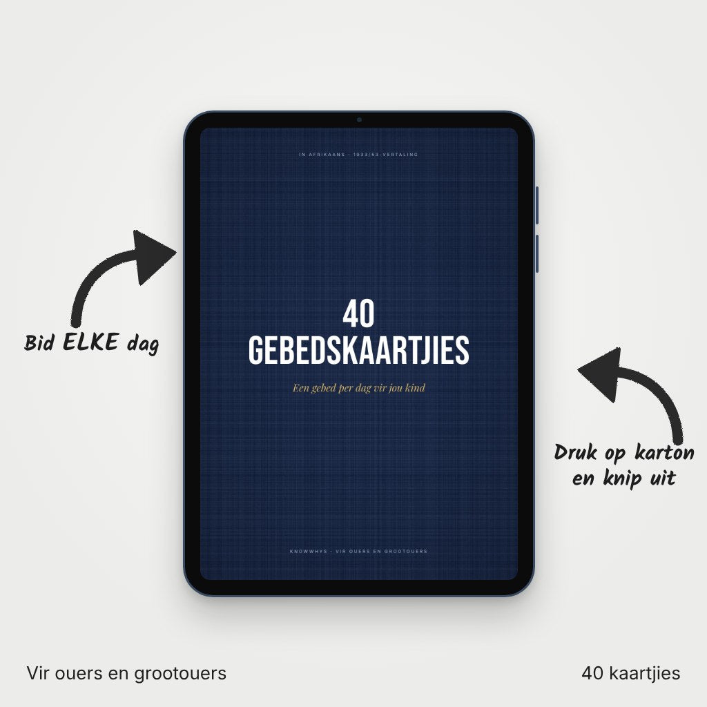 40 Gebedskaartjies